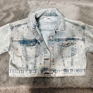 Cisono rhinestone jean jacket